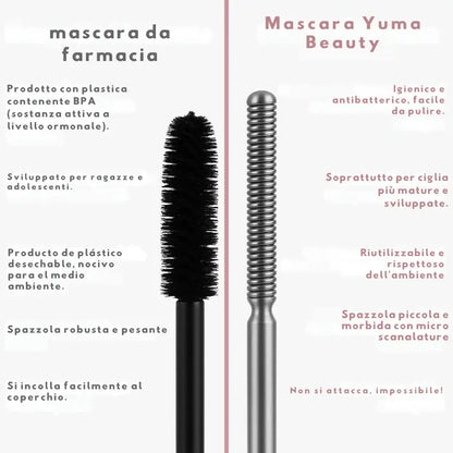 NuraBeauty| Přírodní prodlužující a vyživující řasenka Iron Eye.