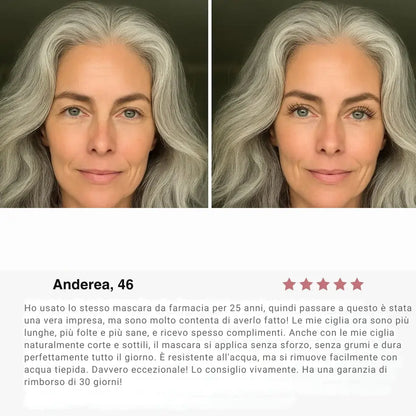 NuraBeauty| Přírodní prodlužující a vyživující řasenka Iron Eye.