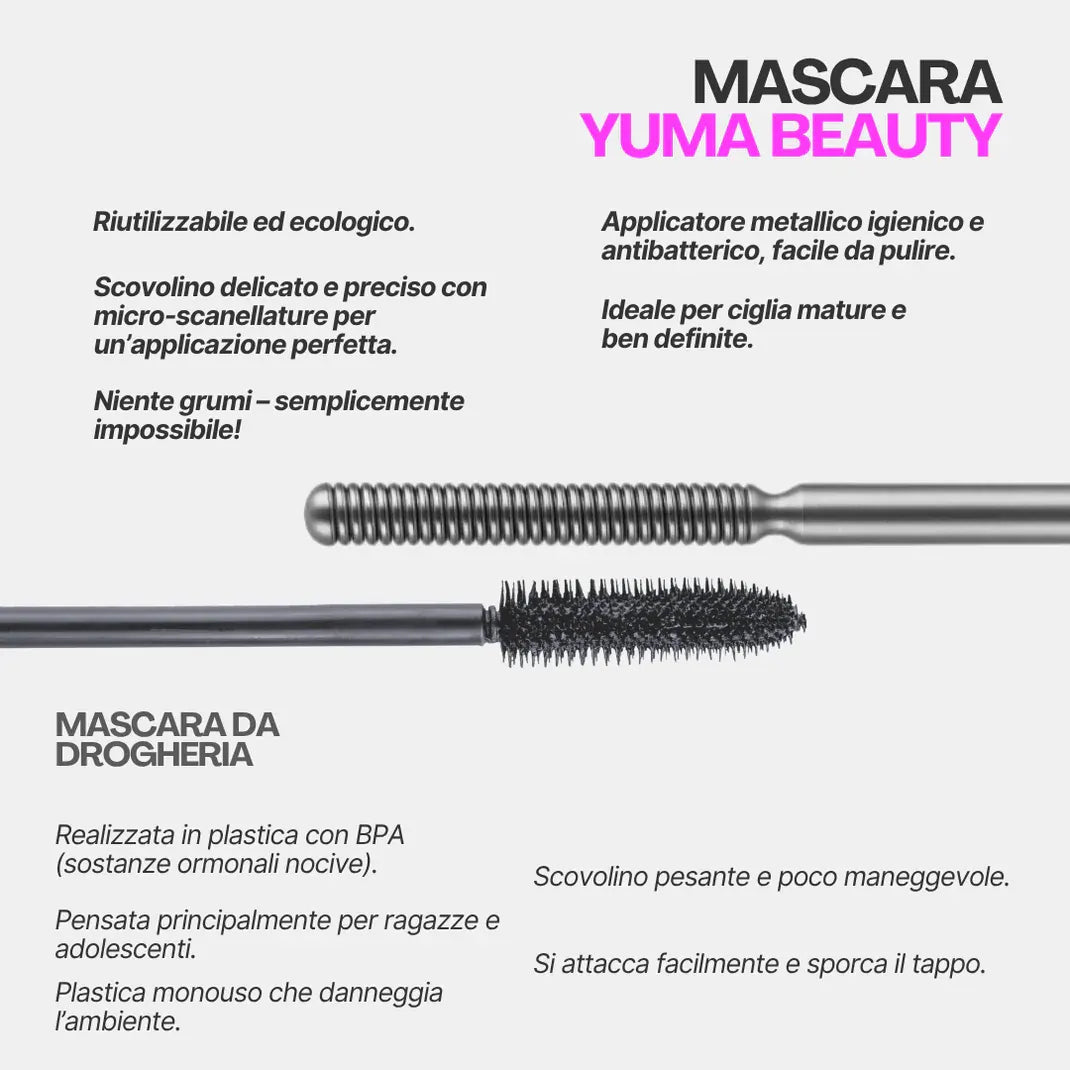 NuraBeauty| Iron  Přírodní prodlužující a vyživující řasenka.