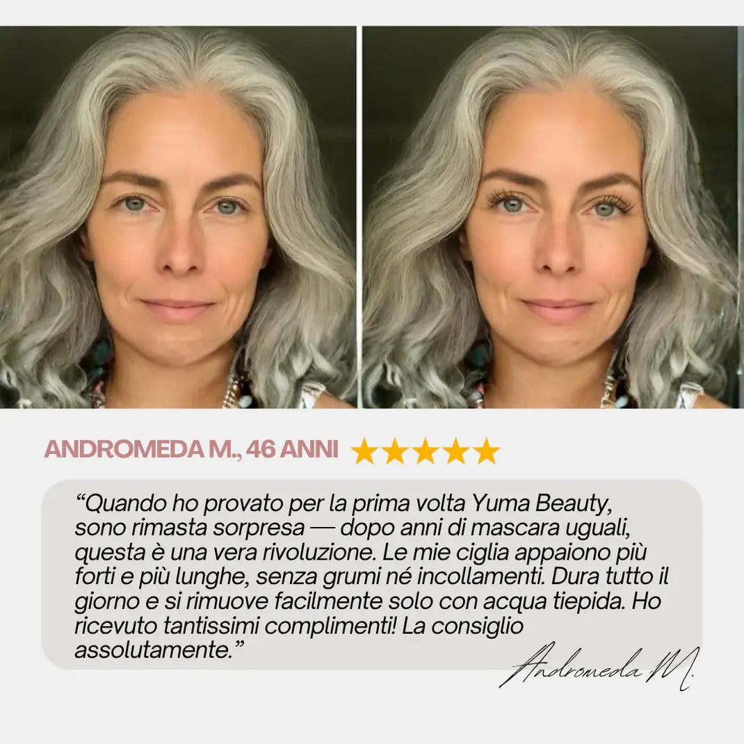 NuraBeauty| Iron  Přírodní prodlužující a vyživující řasenka.