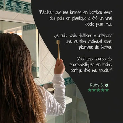 Kartáček na zuby s kančími nebo koňskými štětinami (balení 4 ks)