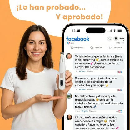 Patounet - Cortapelos de precisión para gatos