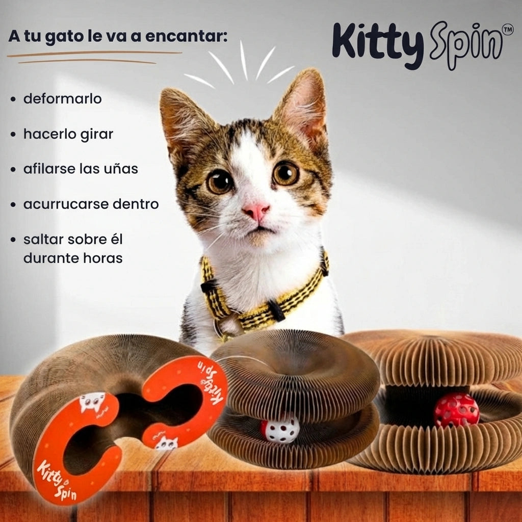 KittySpin™ | Interactive Cat Scratching Post